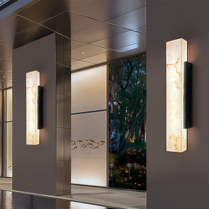 Alabastro Faux-Marble Linear Outdoor Wall Light